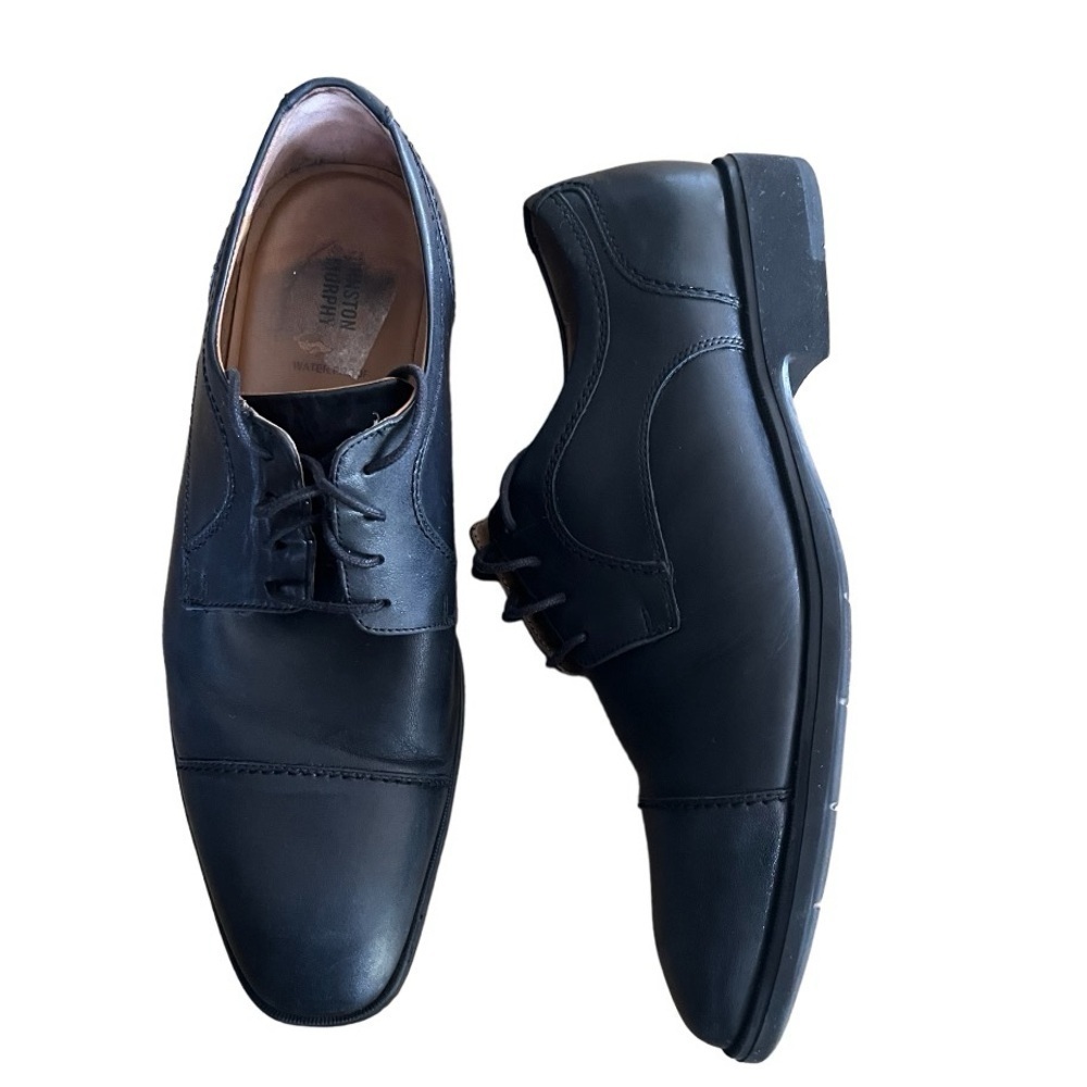 Johnston & Murphy Mens WaterProof Dress Shoes Black 12M